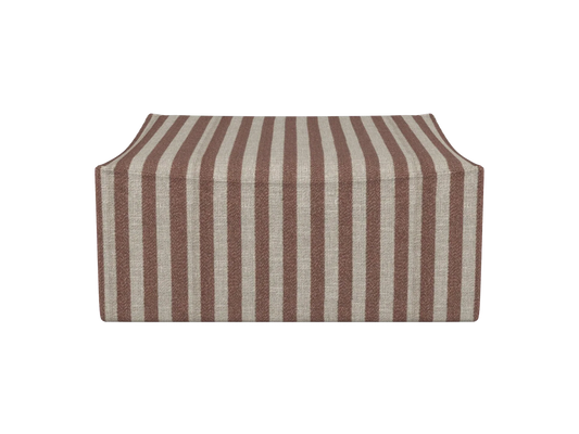 Catena Pouf Square S500 - Louisiana - Sand/Schokolade