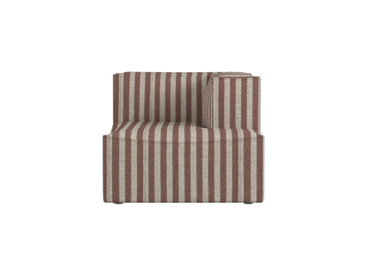 Catena Sofa Chaise Longue rechts S601 - Louisiana - Sand/Schokolade