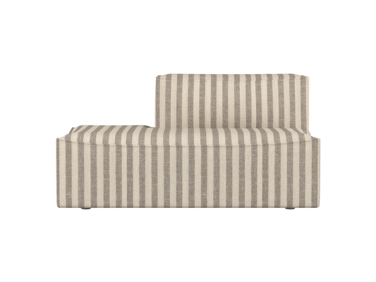 Catena Sofa Offenes Ende Links S300 - Louisiana - Sand/Cremeweiß