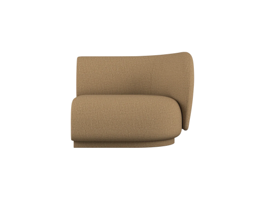 Rico Sofa Armlehne Rechts – Roh-Bouclé – Hellbraun