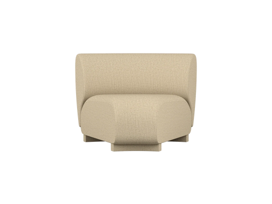 Rico Sofa Eckteil – schmal – Raw Bouclé – Natur