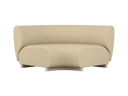 Rico Ecksofa - Breit - Roh-Bouclé - Natur